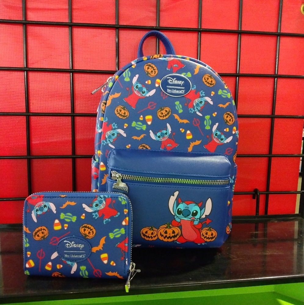🆕  Stitch Halloween Backpack & Wallet